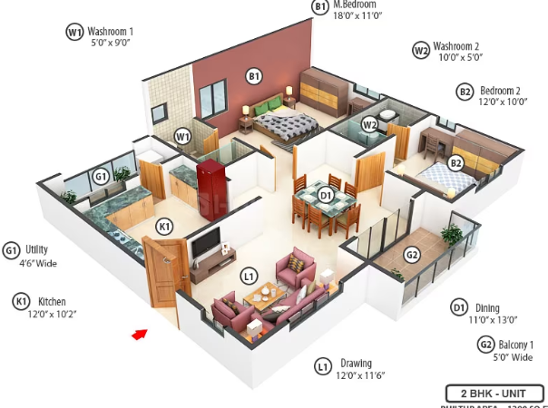  Vision Arsha Floor plan